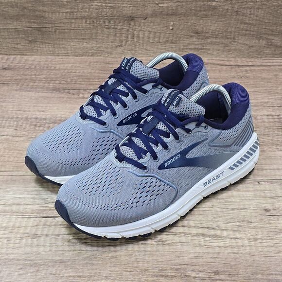 Brooks Beast 20 Men's Size 9.5 D Gray Blue Running Walking Shoes (1103271D491) - Picture 7 of 9